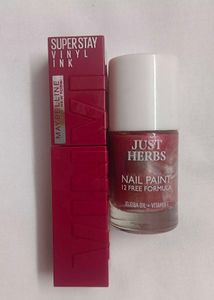 Lipstick,Nail Polish Combo