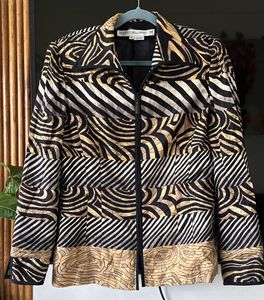 Designer Jacqueline De Yong Zebra Print Jacket