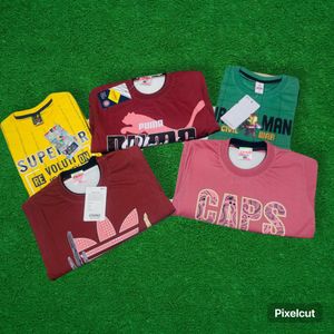 Combo Of 5 T-shirt Shorts Suit