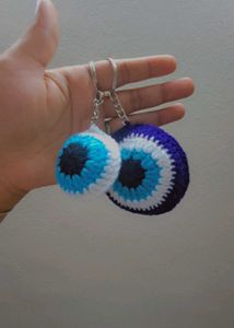 Handmade Crochet Evil Eye Combo Keychains