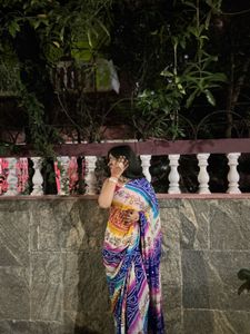 Beautiful Bandhani Saree