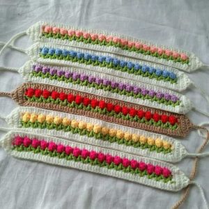 Crochet Floral Headband only one piece