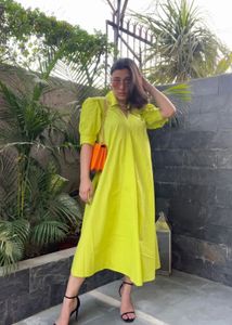 Zara Neon A Line Dress