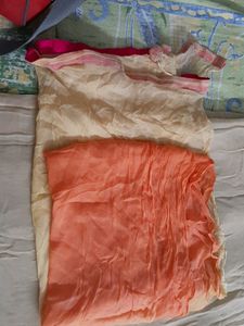 Orange And Gold Kurti