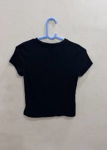 Black Mini Crop Top For Women (Summer Collection)