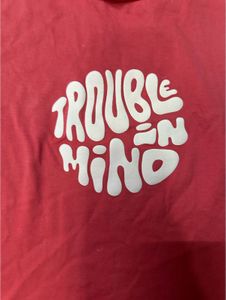 Red &#34;Trouble In Mind&#34; Graphic Tee