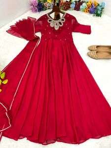Hand Work Anarkali Gown