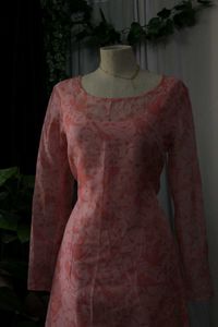 Floral Pink Dress/Kurtha Dress