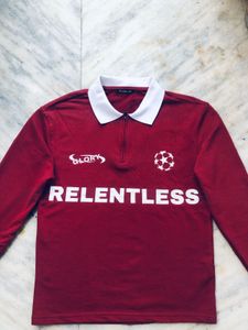 Maroon Relentless Long Sleeve Top