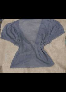 Net Top With Bow Detailing