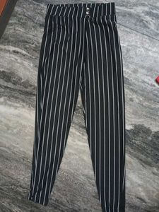 Striped Black Pants
