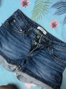 Blue Denim Shorts