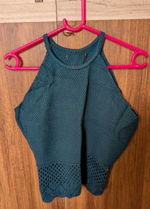 Green Sleeveless Top