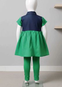 Cute Green &amp; Blue Dress