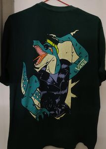 Green Vans Oversized T Shirt  Medium Size