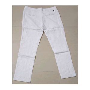 White Casual Pants