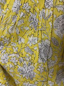 Floral Print Yellow Dress set