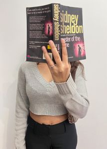 H&M Grey Cropped Pullover