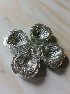 Silver Plated Decorative Diyas