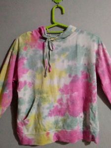 Attention Girls.... Take A Look At This Beautiful Multicolored Sweatshirt With Hoodie.