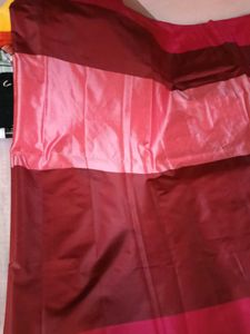 Brand New Red&amp;LightRaniPink Cotton Silk Saree