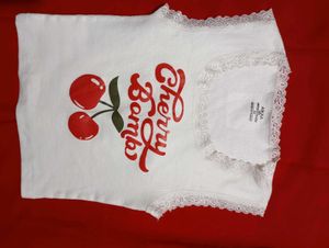 Cherry Bomb Lace Trim Tank
