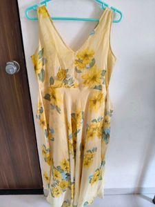 Floral Yellow Dress