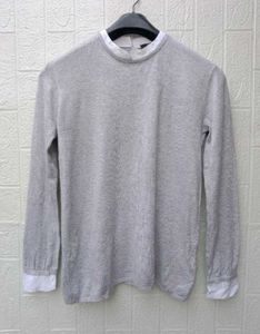 New with tag Pinterest Cute Gray Long Sleeve Top