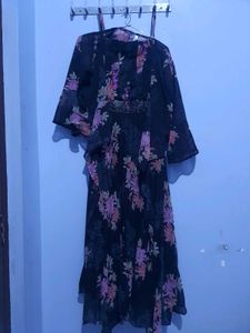 Floral Kurti with Jacket | Stylish Set | Like New