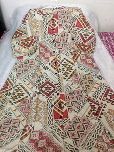 Wow⚫Khadi Cotton A Line Kurti?