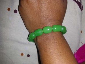 Green Beaded Bracelet