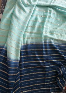 Striped Crepe Zari Saree with blouse