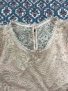 Elegant Pink Lace Top