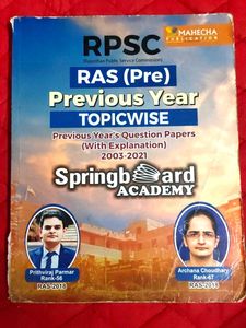 RAS PRE PREVIOUS YEAR TOPICWISE