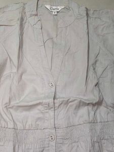 Cotton Frok With Shiny Effect