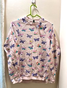 Butterfly Print Sweatshirt