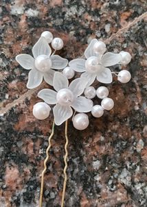 Floral Hair Pins - Set of 4