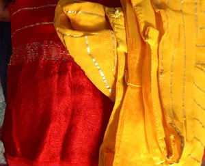 Viscose Red Color Saree....