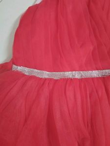 Kids flared Red Dress