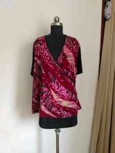 Plus Size Stylish Printed Top