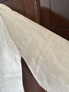 Linen Blend Button-Down Shirt