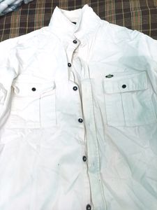Branded White Shirt Size-M