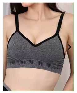 Comfortable Grey Sports Bra