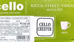 Floral cup set  (Set of 6)