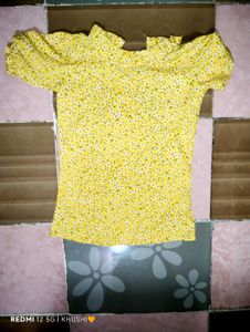 Yellow Floral Top