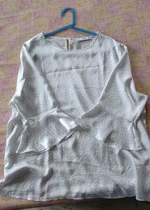 MNG Polka Dot Blouse - Size XL
