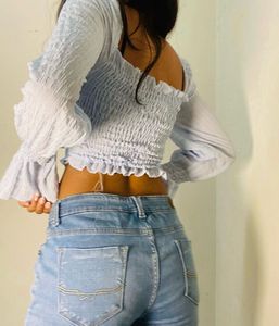 Chic Smocked Crop Top