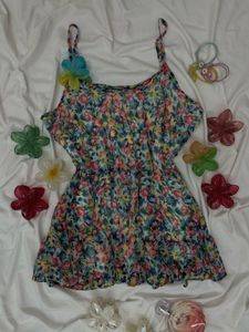 🧝🏻‍♀️Fairycore Floral Petals Frill Cami🧝🏻‍♀️