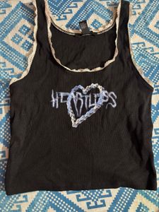 Black Heartless Tank Top