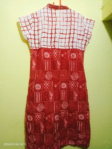 Rust Colour Kurti (Pure Cotton )